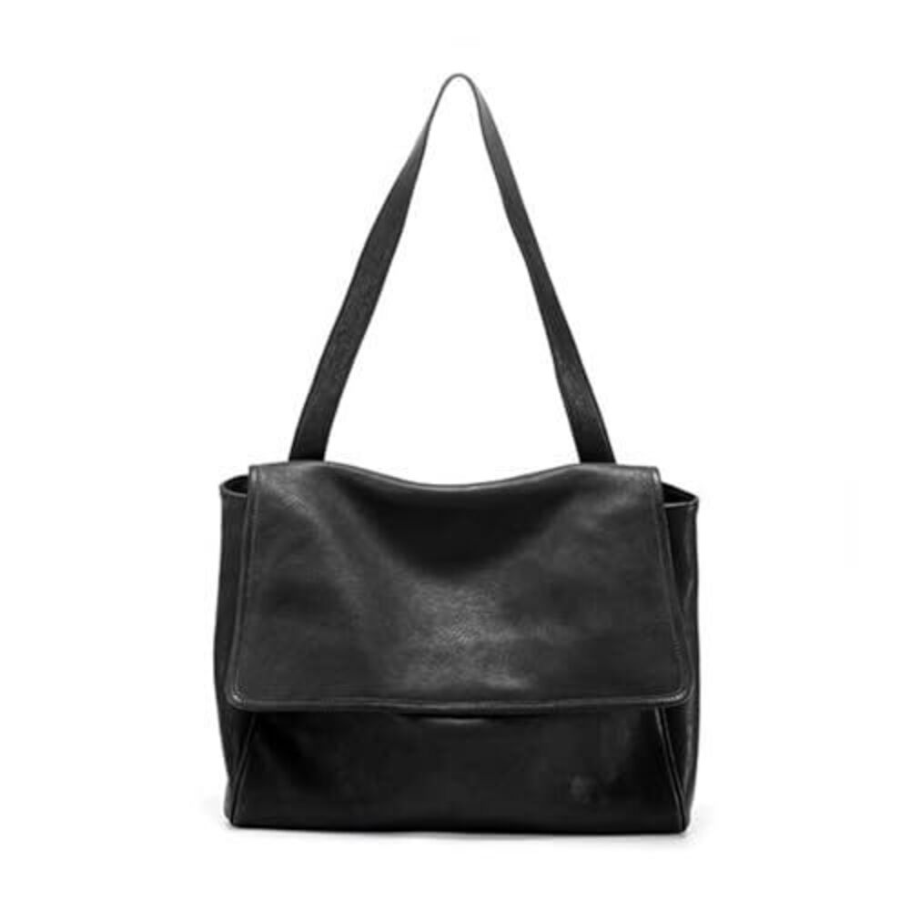 5057 soft leather handbag large capacity shoulder bag, flip cover mailman